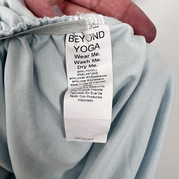 NEW Beyond Yoga Size XS Tall Fit The Mood Dress Baby Blue Bodycon Stretchy - Picture 5 of 9